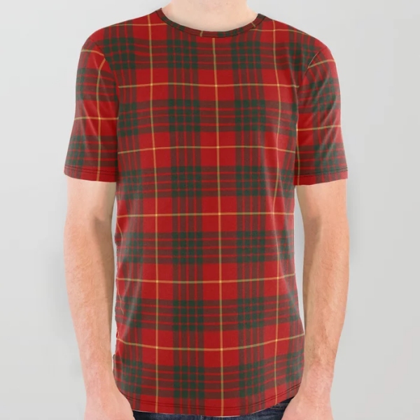 Cameron tartan all over print tee shirt