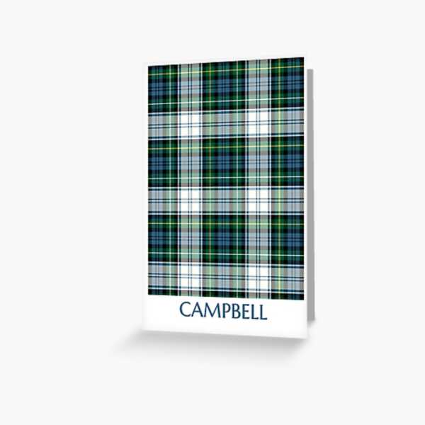 Campbell Dress tartan greeting card