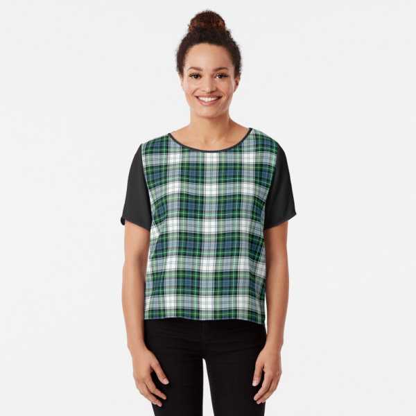 Campbell Dress tartan chiffon top