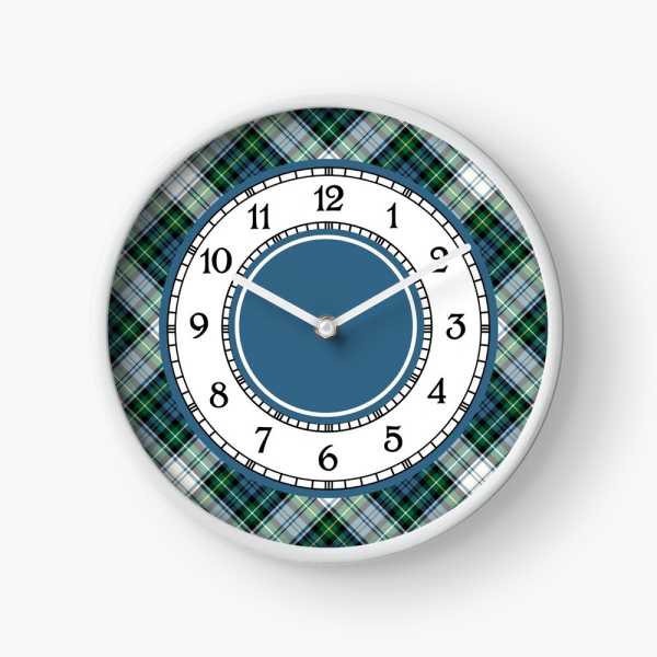 Clan Campbell Dress Tartan Wall Clock