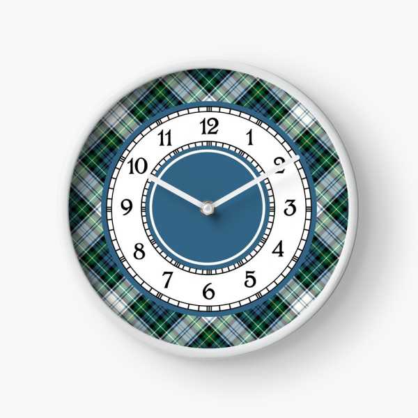 Campbell Dress tartan wall clock