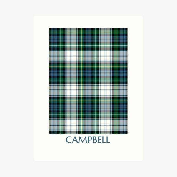 Campbell Dress tartan art print
