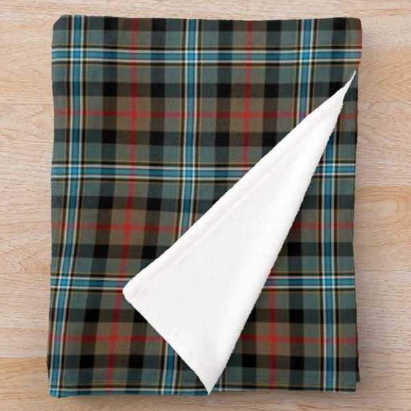 Campbell Hunting tartan fleece throw blanket