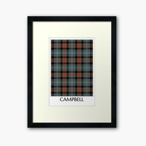 Campbell Hunting tartan framed print