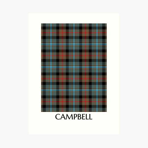 Campbell Hunting tartan art print