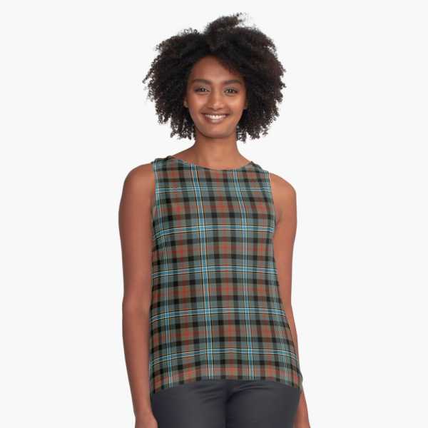 Campbell Hunting tartan sleeveless top