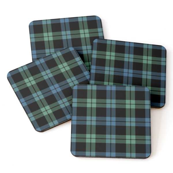 Clan Campbell of Loch Awe Tartan Coasters