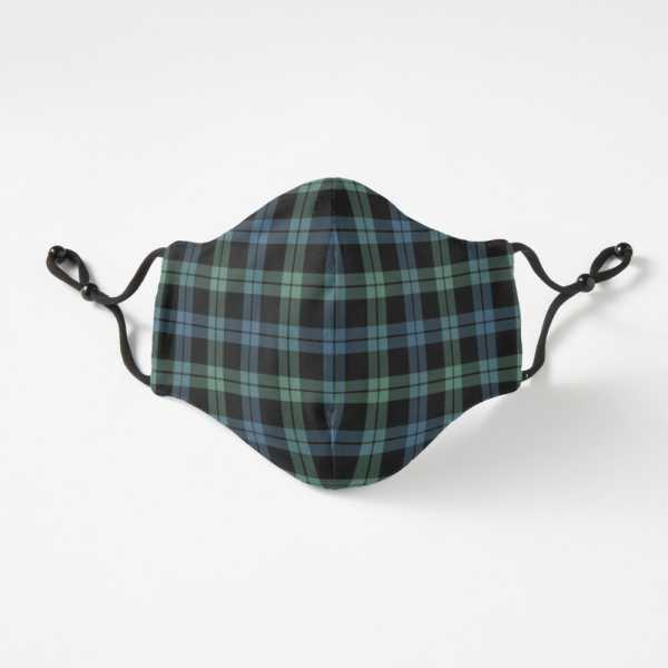 Campbell of Loch Awe tartan fitted face mask