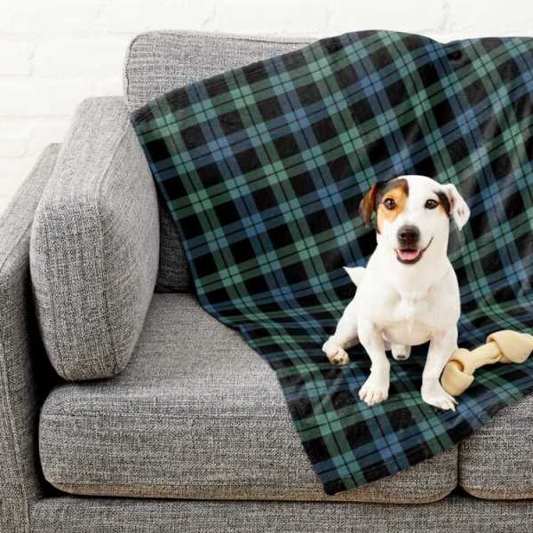 Campbell of Loch Awe tartan pet blanket