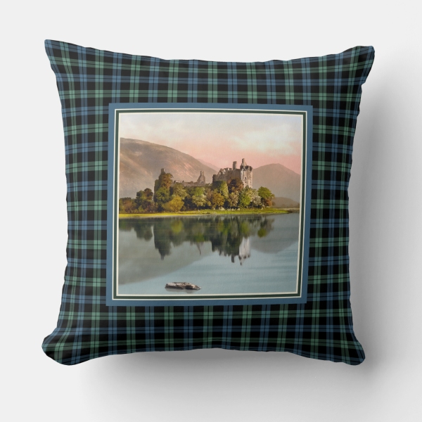 Campbell of Loch Awe tartan lumbar cushion