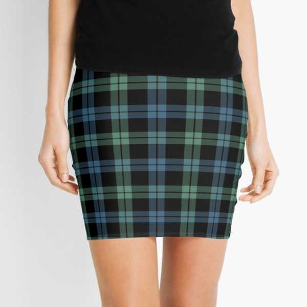 Campbell of Loch Awe tartan mini skirt