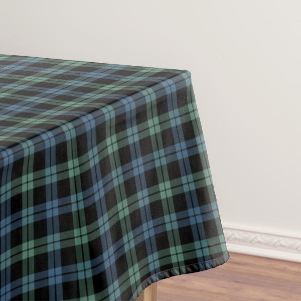 Campbell of Loch Awe tartan tablecloth