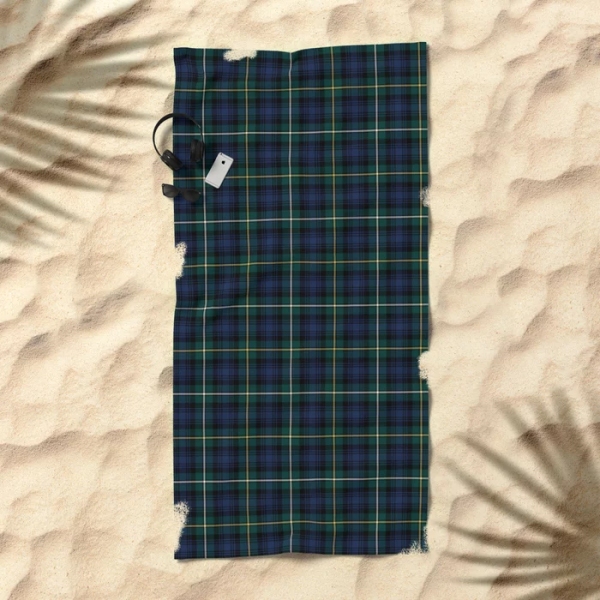 Campbell tartan beach towel