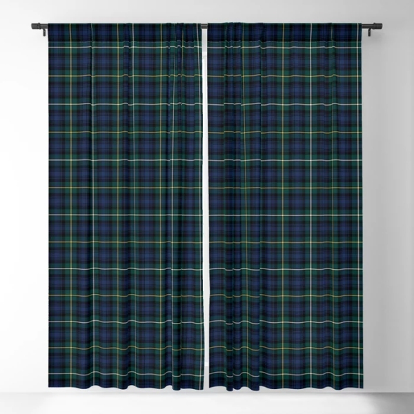 Campbell tartan blackout curtains