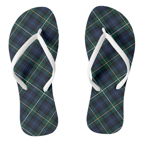 Campbell tartan flip flops