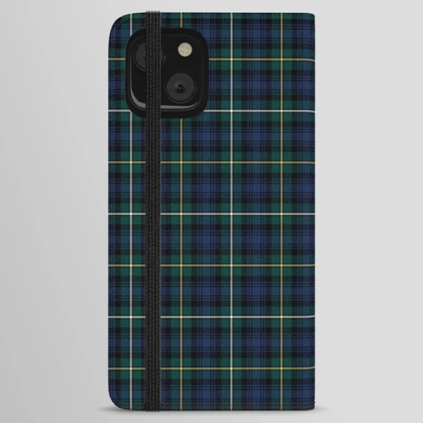Campbell tartan iPhone wallet case