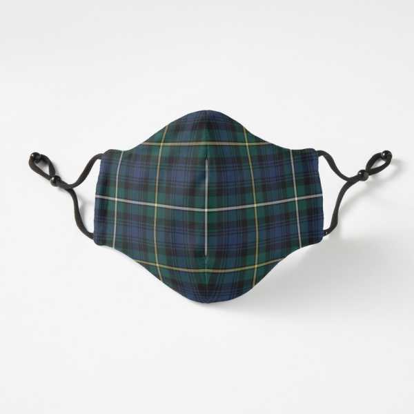 Campbell tartan fitted face mask