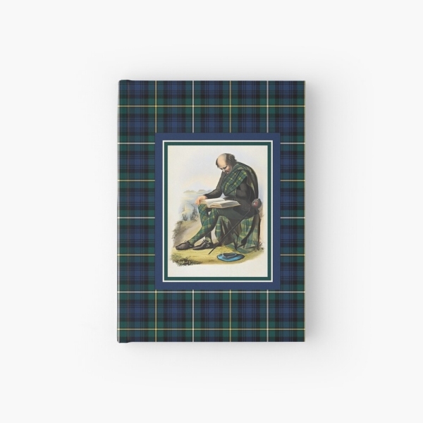 Campbell vintage portrait with tartan hardcover journal