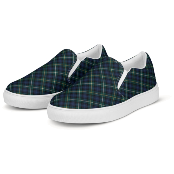 Campbell tartan men's slip-on shoes