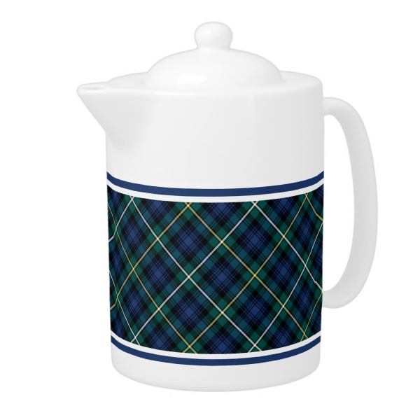 Clan Campbell Tartan Teapot