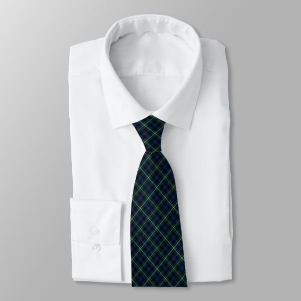 Campbell tartan necktie