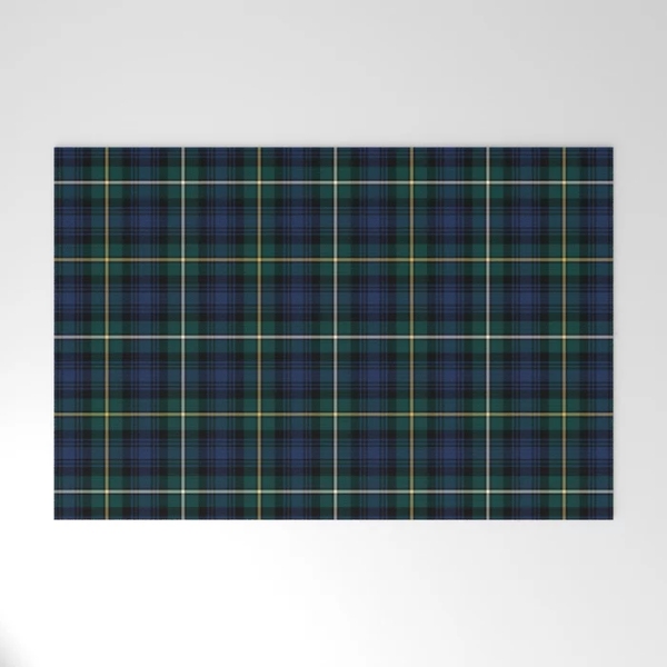 Campbell tartan welcome mat