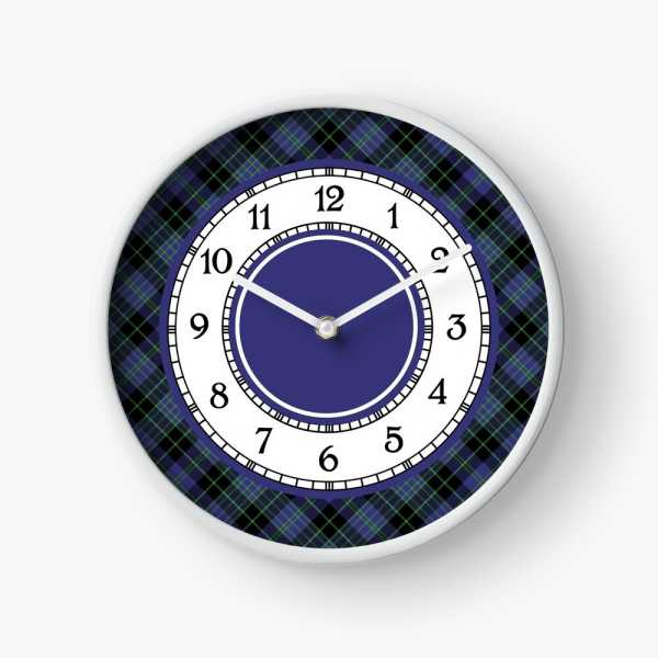 Cargill tartan wall clock