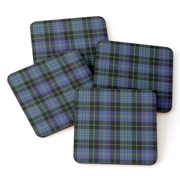 Cargill tartan beverage coasters