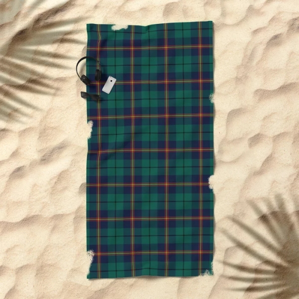 Carmichael tartan beach towel