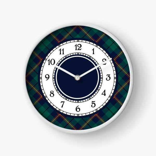 Clan Carmichael Tartan Wall Clock