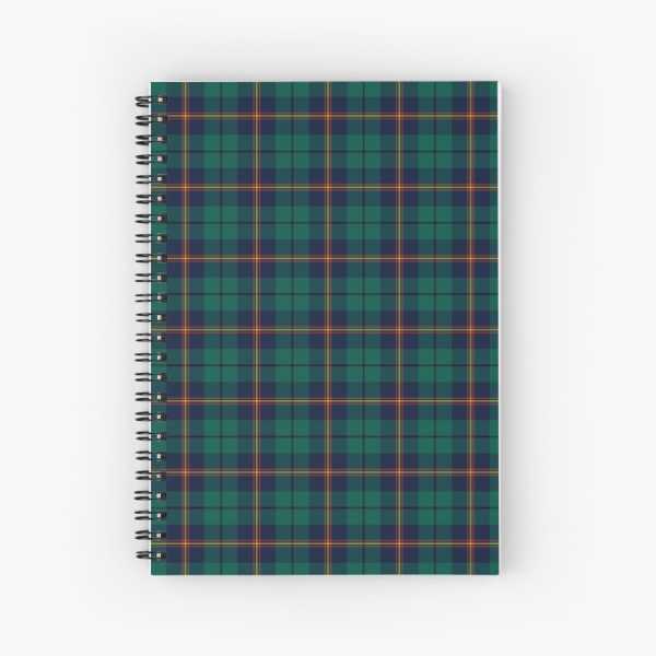 Carmichael tartan spiral notebook