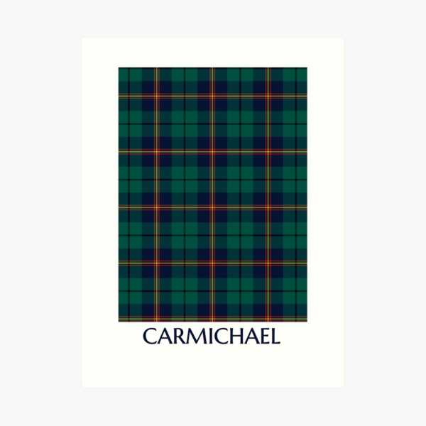 Carmichael tartan art print