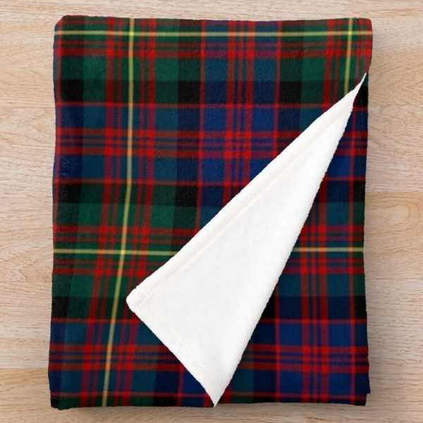 Carnegie tartan fleece throw blanket