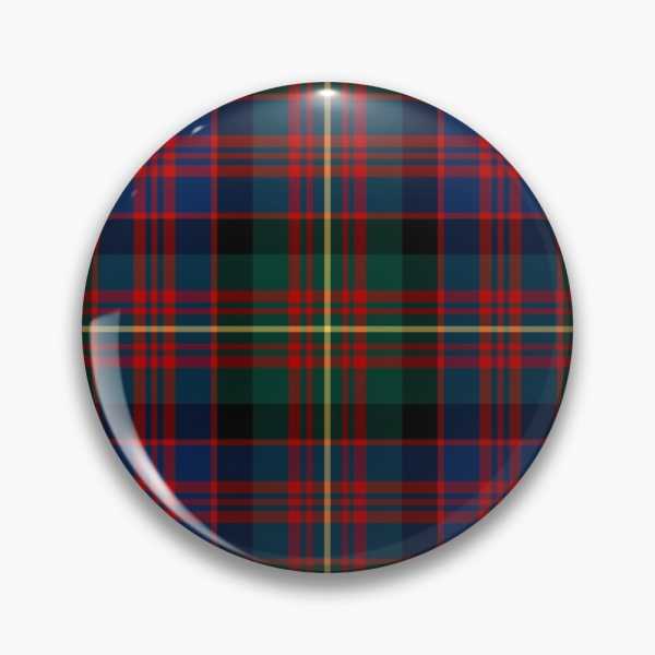 Carnegie tartan pinback button