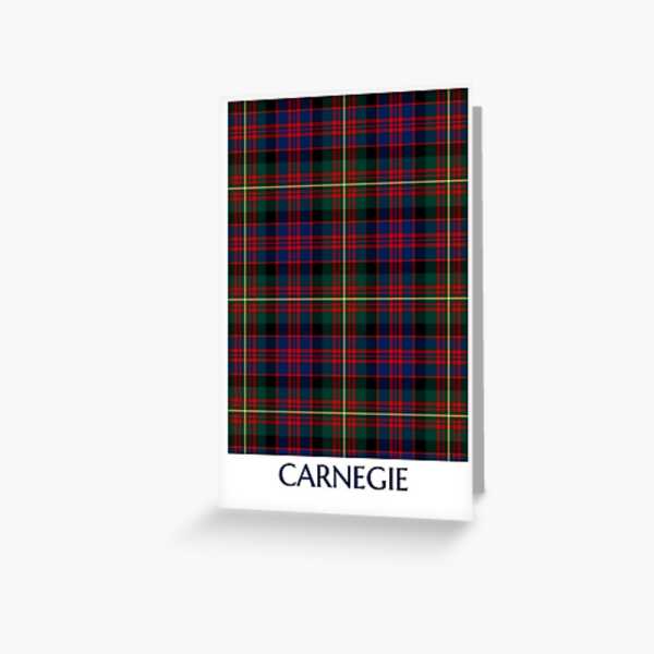 Clan Carnegie Tartan Card