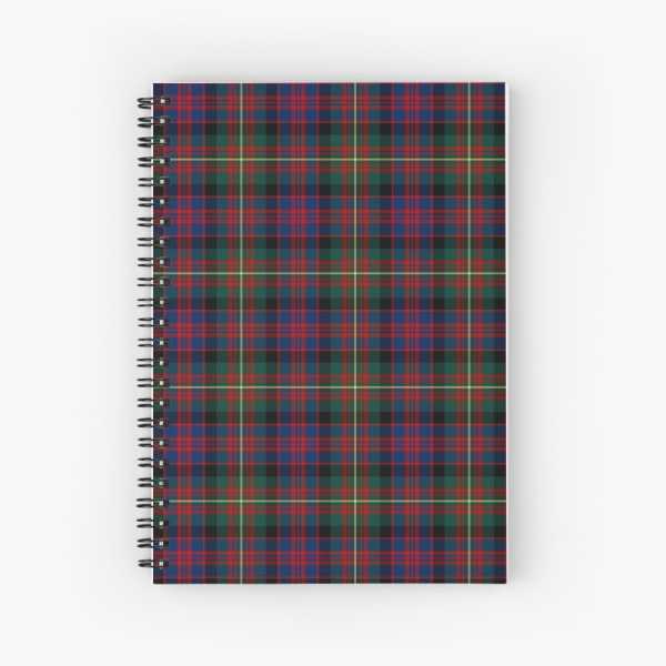 Carnegie tartan spiral notebook