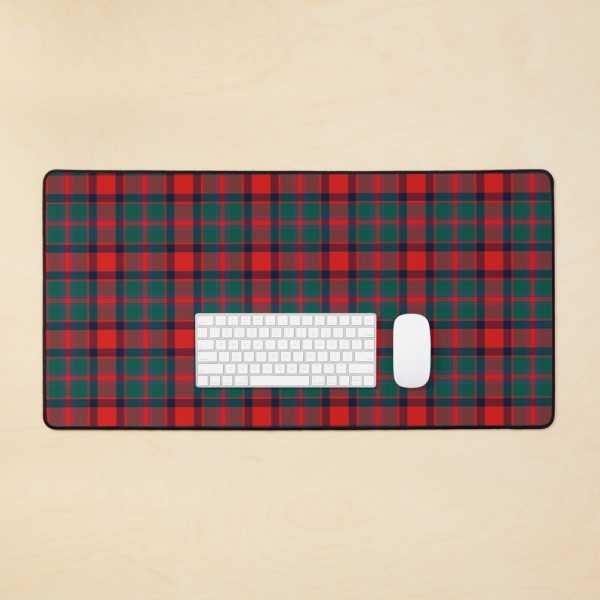 Carrick District tartan desk mat