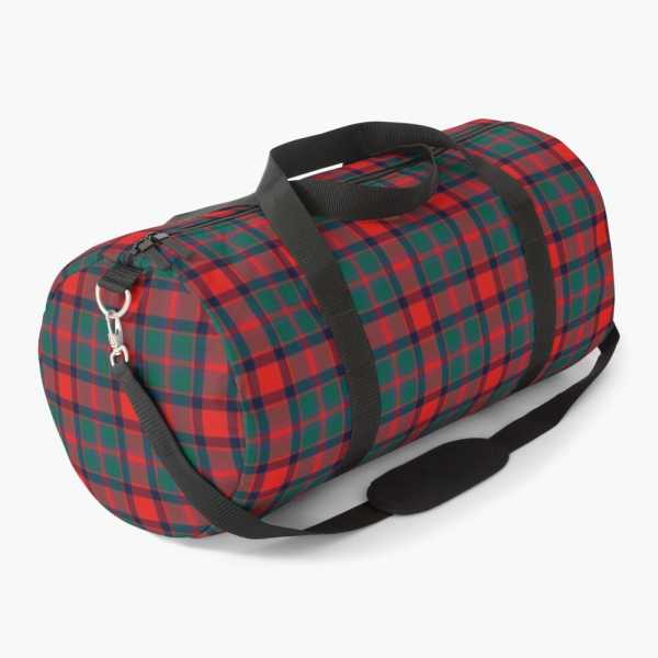 Carrick District tartan duffle bag