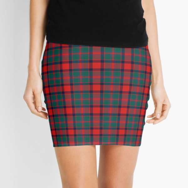 Carrick District tartan mini skirt
