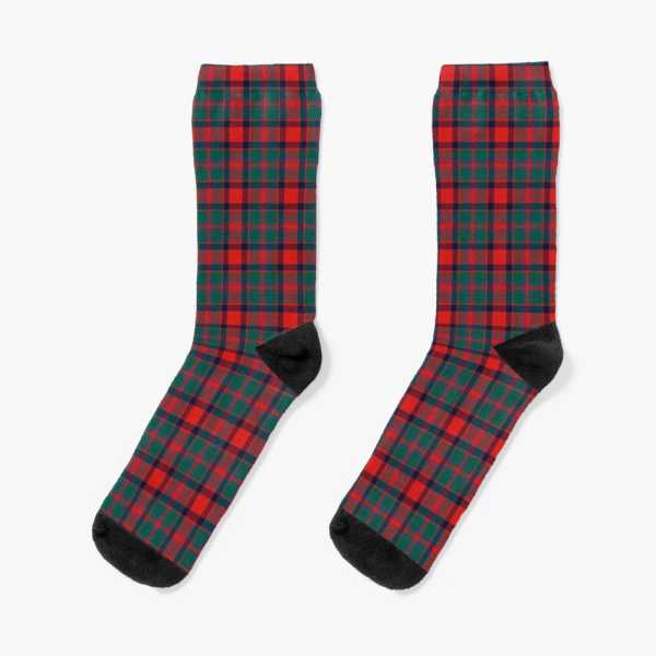 Carrick District tartan socks