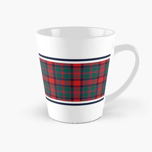 Carrick District tartan tall mug