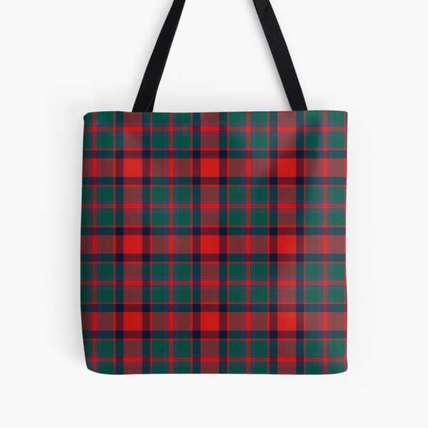 Carrick District tartan tote bag