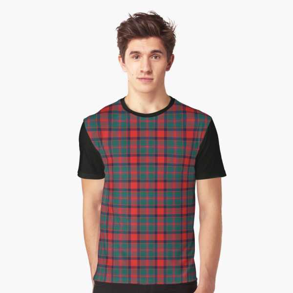 Carrick District tartan tee shirt