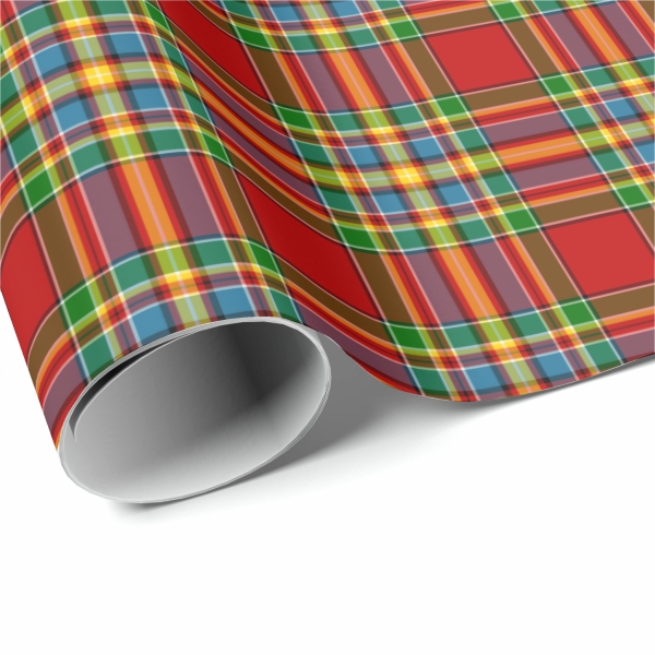 Chattan tartan wrapping paper