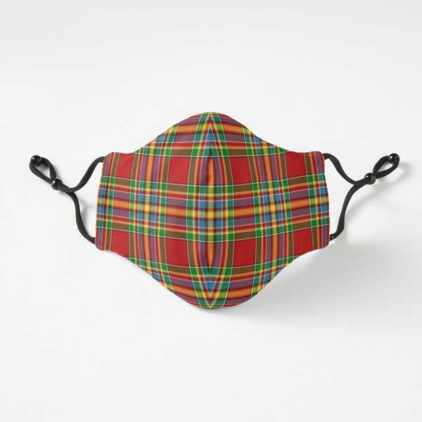 Chattan tartan fitted face mask