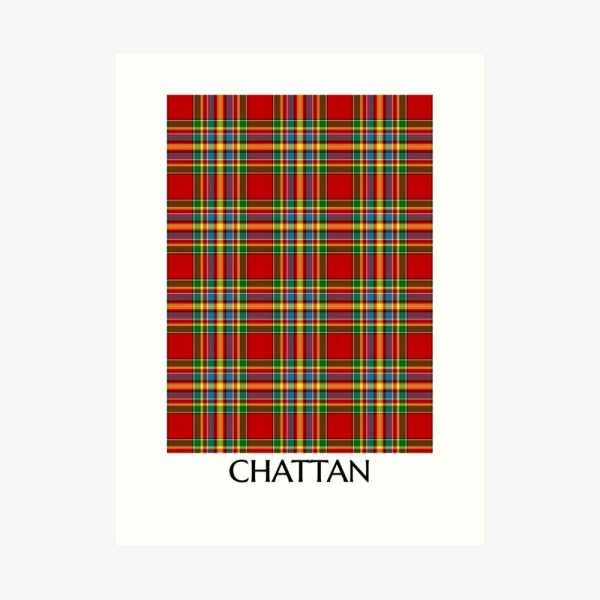 Chattan tartan art print