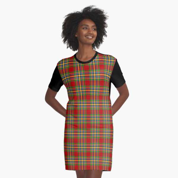 Chattan tartan tee shirt dress