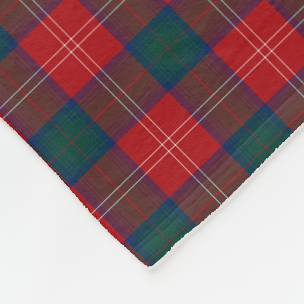 Chisholm tartan fleece blanket