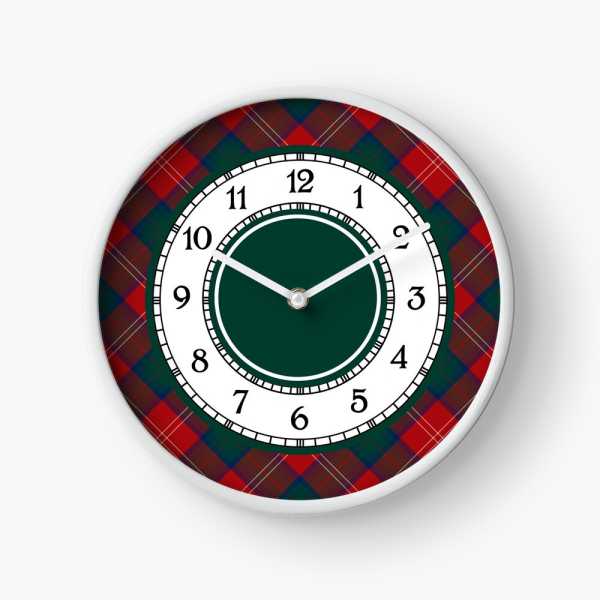 Clan Chisholm Tartan Wall Clock