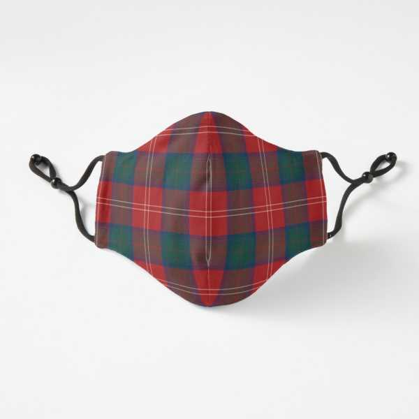 Chisholm tartan fitted face mask